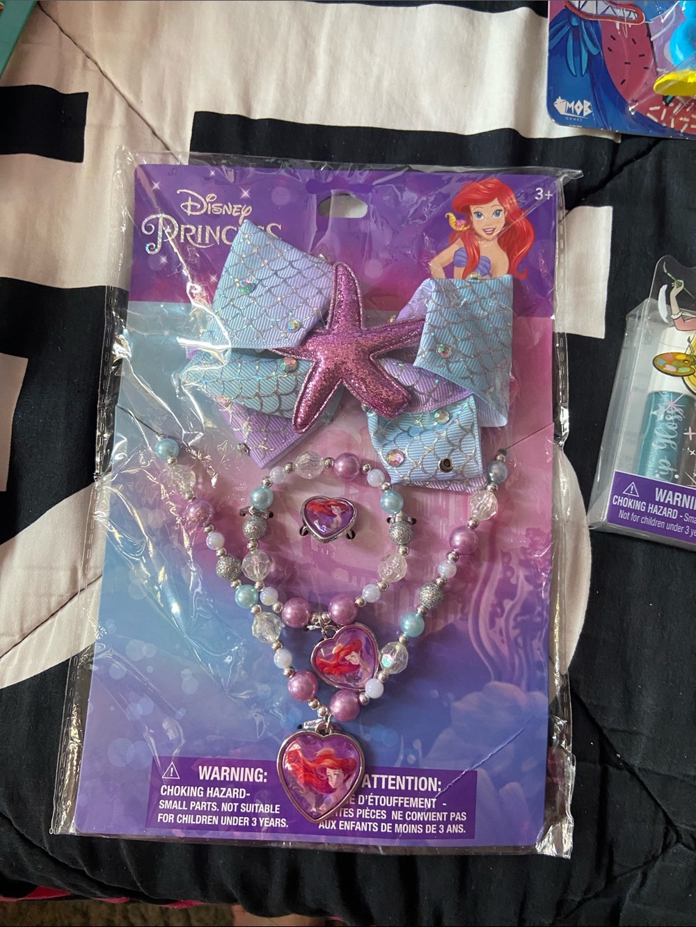 Disney Ariel Mermaid Jewelry Set - Purple, Pink, Blue